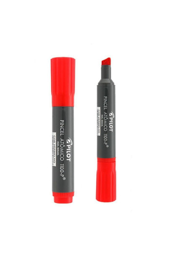 Pincel Atômico 1100 Vermelho Recarregável Pilot