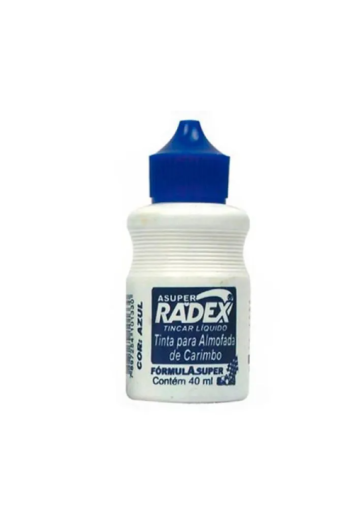Tinta Carimbo Almofada Azul 40ml Tincar - Radex