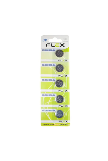 Bateria Botão Lithium 3v Fx-cr1632 - Flex 