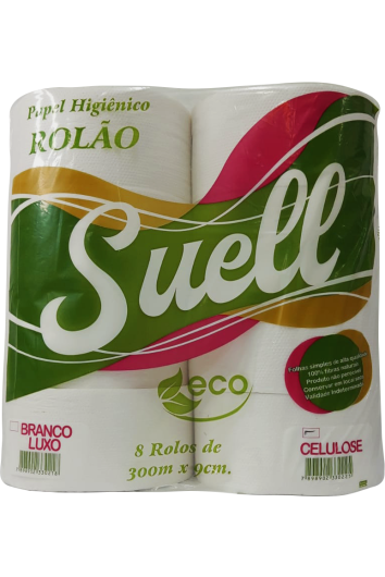 Papel Higiênico Rolão 8x300m Celulose Suell