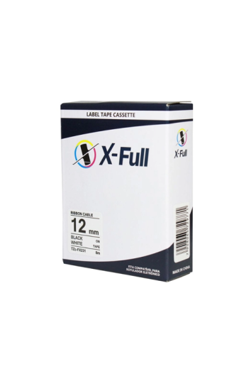 Fita Rotulador Brother Tze Fx231 12mm Pto/branco Compatível - X-FULL