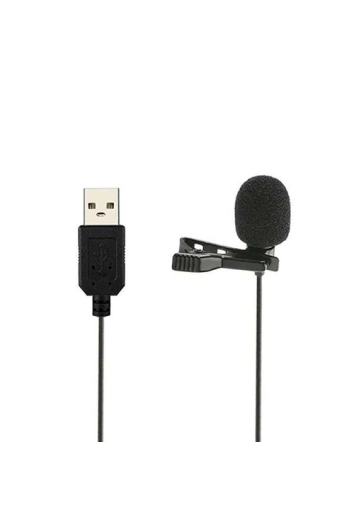 Microfone de Lapela Usb Lavalier - GK-ULM1 - Greika