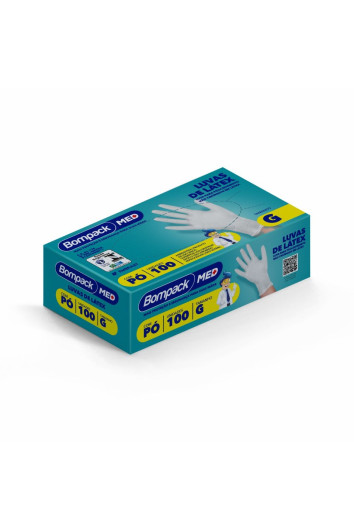 Luva Procedimento Látex C/ Po Cx C/100 Tam G