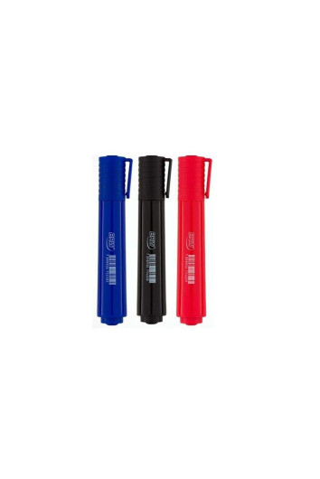 Pincel Atômico Ponta Chanfrada Azul Brw