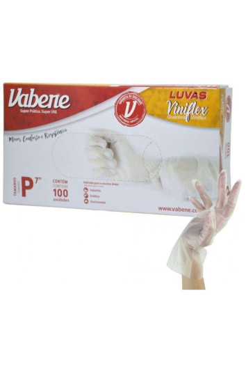 Luva Viniflex Cx C/100 Tam P Vabene