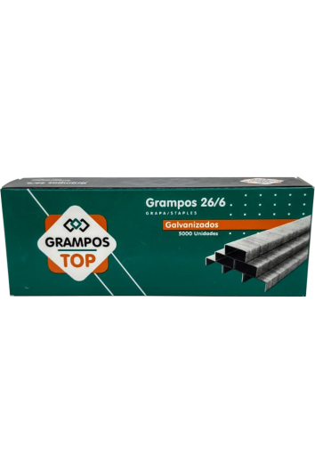 Grampo 26/6 Cx 5000un Galvanizado
