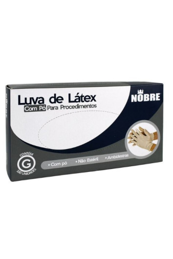 Luva Latex Procedimento C/ Po Cx C/100 Tam G