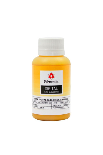 Tinta Sublimática Amarelo 100ml Genesis