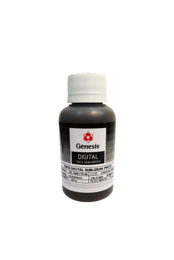 Tinta Sublimática Preto 100ml Genesis