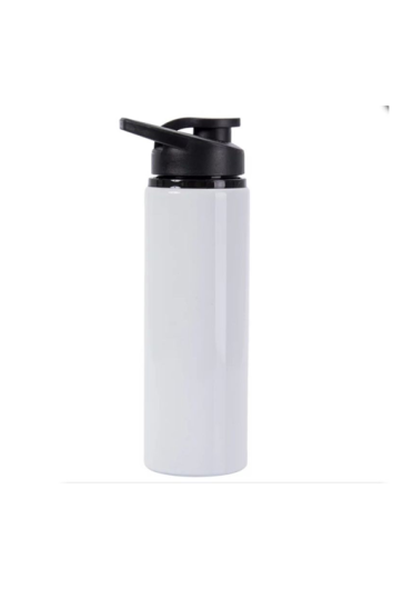 Squeeze Alumínio Branca C/tampa Verde 750ml P/sublimação