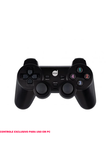 Controle Pc Double Shock Usb 2.0 Preto