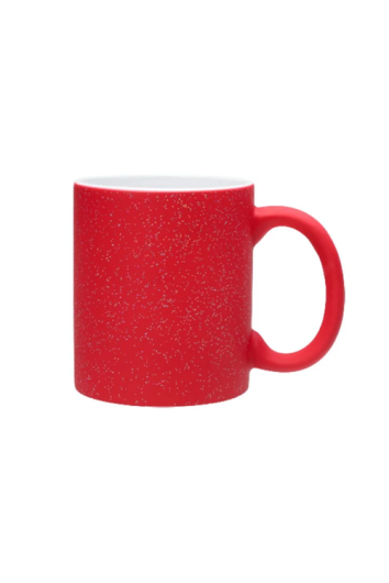 Caneca Cerâmica Mágica Vermelha Cintilante 325ml P/sublimação 