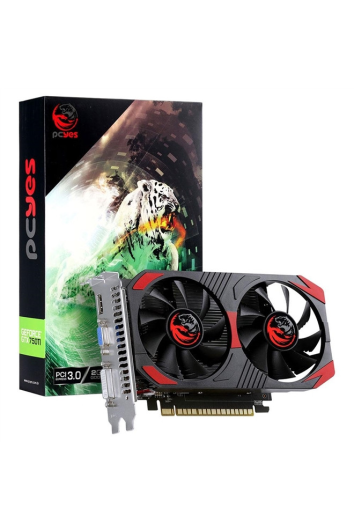 Placa de Video 2gb Ddr5 128bits Gtx750 Ti Dual Fan Pcyes