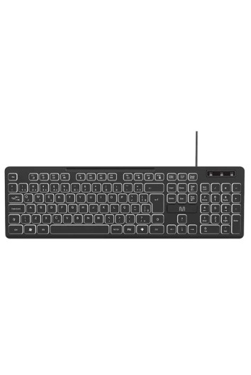 Teclado com Fio Light Iluminado Office TC268 Preto