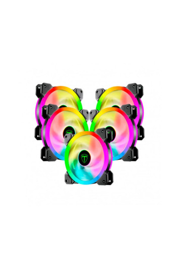 Kit Cooler FAN com 5 Unidades T-Dagger, RGB - T-TGF515