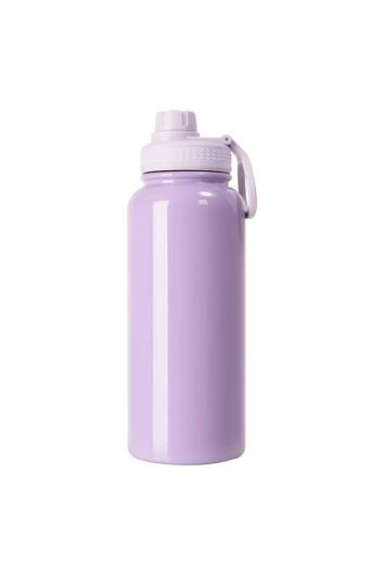 Squeeze Inox Térmica Orquídea Tampa Emborrachada 900ml P/Sublimação Metalnox