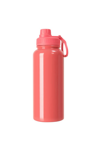 Squeeze Inox Térmica Pêssego Tampa Emborrachada 900ml P/Sublimação Metalnox 