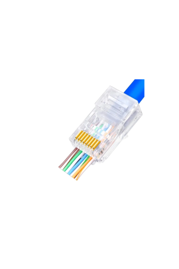 Conector Rj45 Macho Cat5e Vazado