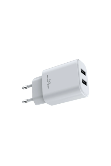 Carregador Parede 2 Usb 12w 2,4a Branco Cm-109
