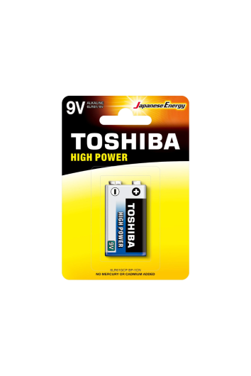 BATERIA 9V ALCALINA HIGH POWER - TOSHIBA 6LR61GCP 