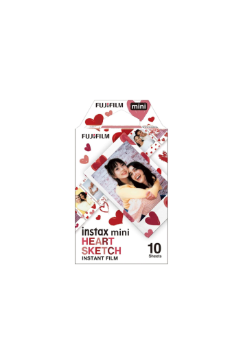 Filme Instax Mini 10 Fotos Coracao Heart Sketch Film
