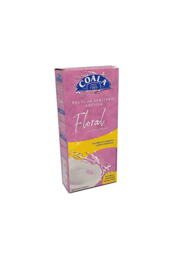 Pastilha Sanitaria Adesiva Floral C/2un