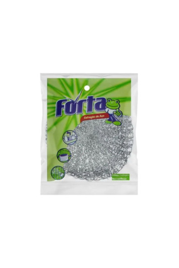 ESFREGÃO DE AÇO 12G C/2UN - FORTA 00737
