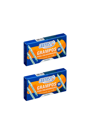 Grampo Trilho Brw Cx C/50 Metal - 2 Cx
