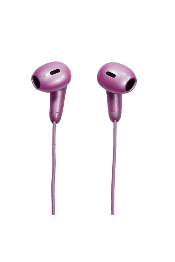 Fone Tipo C C/mic Intra-auricular Tiny Rosa Metalico Fn209