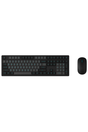 TECLADO BLUETOOTH + MOUSE USB S/FIO MX108 PRETO E CIANO - AKKO