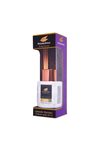 Aromatizador de Ambiente C/ Vareta Premium 270ml Lavanda Francesa