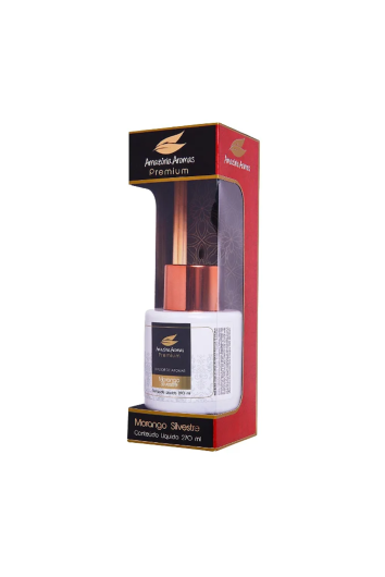 Aromatizador de Ambiente C/ Vareta Premium 270ml Morango Silvestre