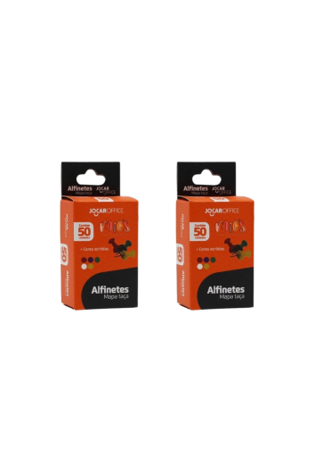 Alfinete Mapa Taca Cx C/50 Un - 2 Cx