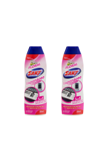2 Und Saponáceo Cremoso Floral 250ml - Sany