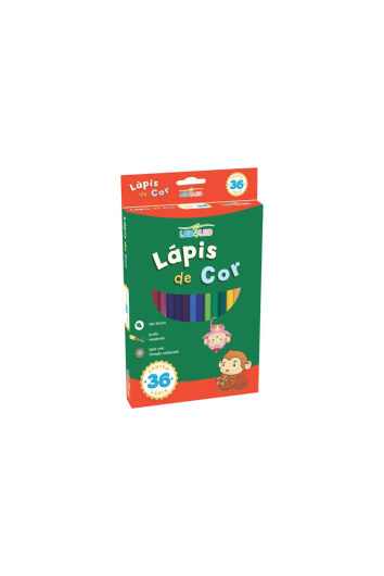 LÁPIS DE COR LEO E LEO 36 CORES SEXTAVADO - 4482