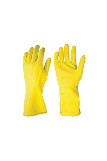 Luva Latex Flocada Limpeza Tam M Slim