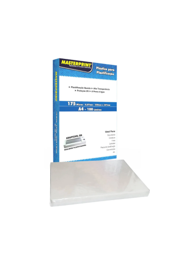 Refil P/ Plastificacao 154x216mmx0,07 175 Micras 1/2 Oficio 100un