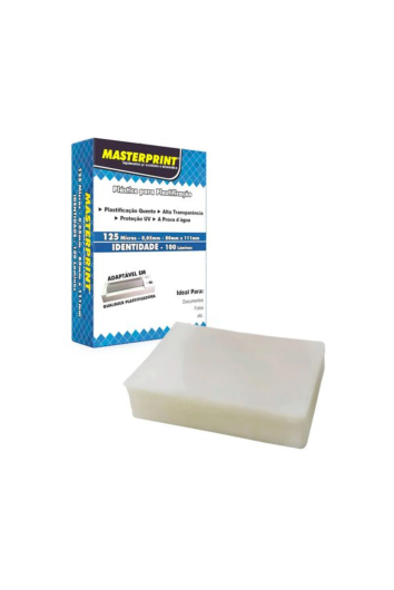 Refil P/ Plastificacao 80x110mmx0,05 125 Micras Pis/cic 100un