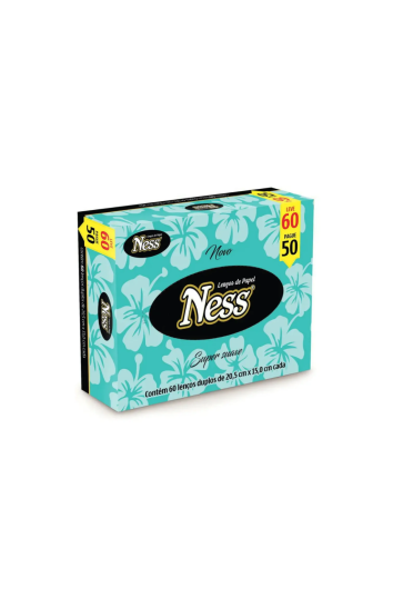 Lencos de Papel Folha Dupla 18 X 16,3cm 60fls