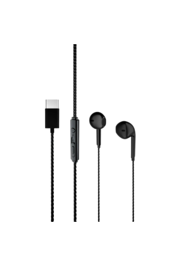 Fone C/ Mic Intra Auricular Eh104 Usb-c Preto