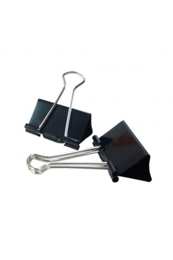 Prendedor de Papel 19mm Preto