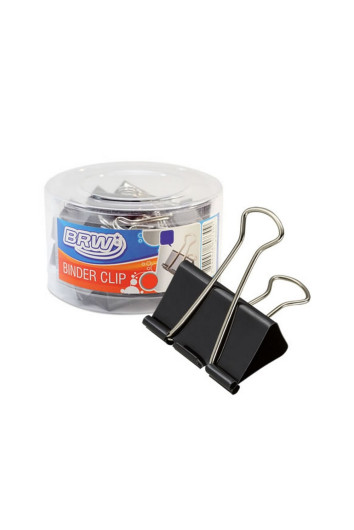 Prendedor de Papel 32mm Preto Brw