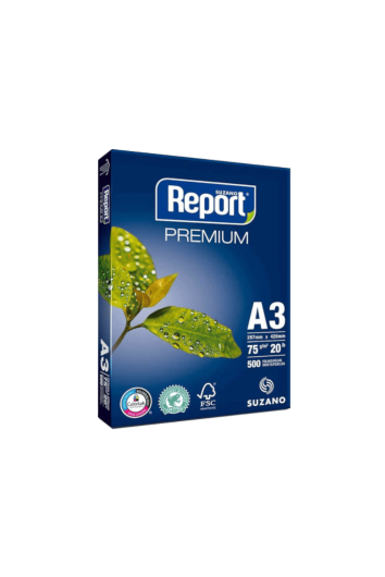 Resma A3 Branca Premium 75g 500fls Report