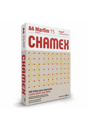 Resma A4 Colors Marfim 75g 500fls Chamex