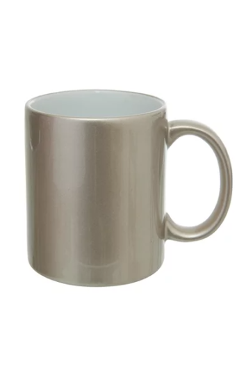 CANECA CERÂMICA PEROLIZADO CHAMPAGNE 300ML P/SUBLIMAÇÃO METALNOX