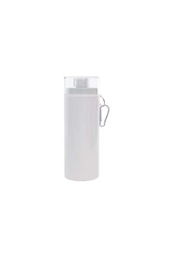 SQUEEZE METALNOX ALUMÍNIO BRANCA TAMPA BRANCA 600ML PARA SUBLIMAÇÃO - 56474