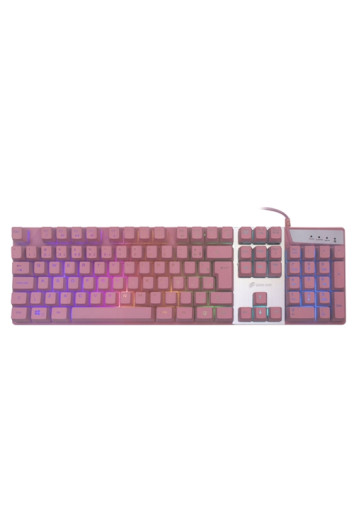 Teclado Gamer Usb C/led Prismatic Rosa Tc205