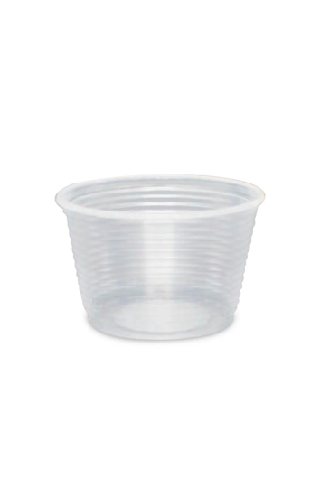 POTE PLÁSTICO DESCARTÁVEL 100ML TIRA C/ 100 UN S/TAMPA - TOTALPLAST PT-100 TR