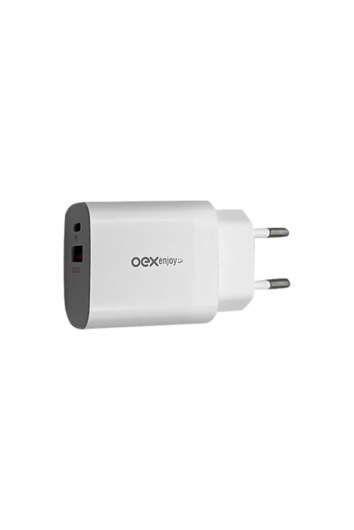 Carregador Parede C/ Usb + Tipo C Recarga Rapida Cg206 Branco