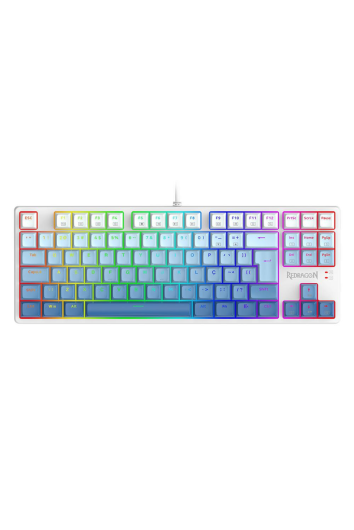 TECLADO GAMER USB MECÂNICO DAKSA RGB SWITCH BROWN BRACO E AZUL - K576GB-RGB